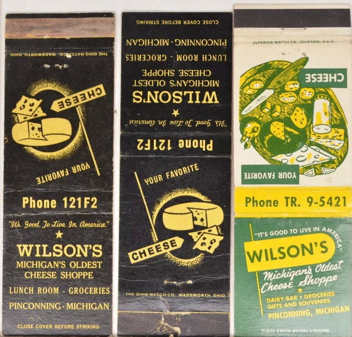 Wilsons Cheese Shop - Matchbooks